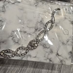 Crystal Adjustable Bracelet - Silver Sparkle